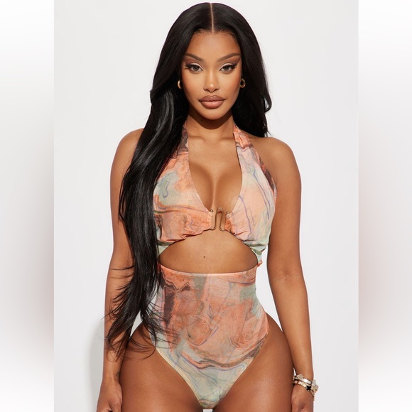 Fashion Nova Tops - FASHION NOVA Azaela Mesh Bodysuit Size 1X NWT Never Worn!